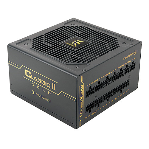The Micronics Classic II 750W 80 PLUS GOLD is a high-efficiency ATX power supply unit designed to provide stable and reliable power to modern PC syste
